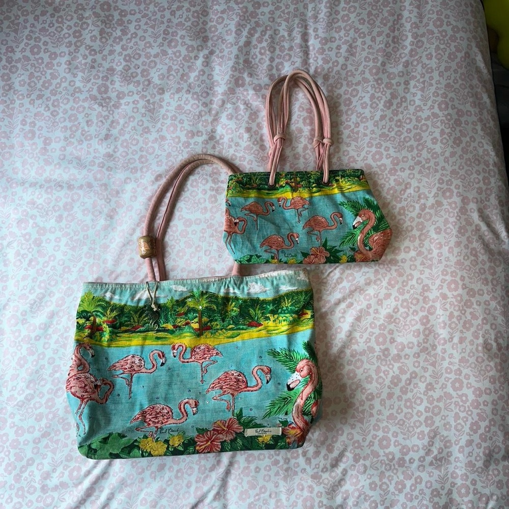 Paul Brent Costal Life Sun n Sand Matching Canvas Tote Bags Set